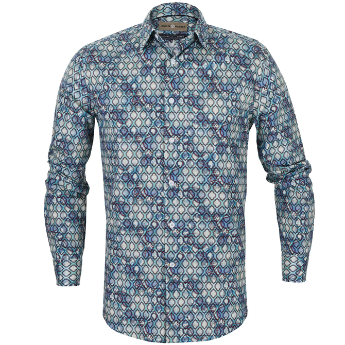 Bret Regal Paisley Overprint Casual Shirt