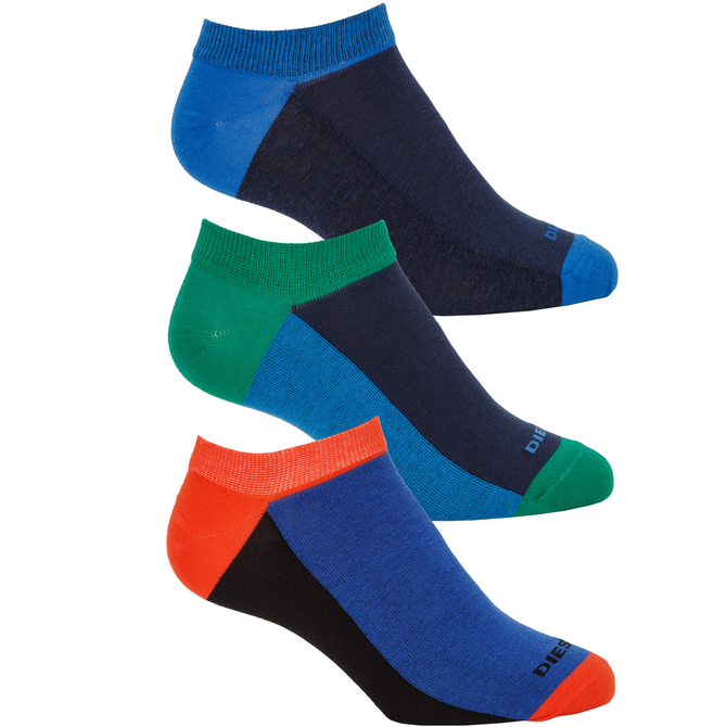Gost 3 Pack Multi-Coloured Ankle Socks