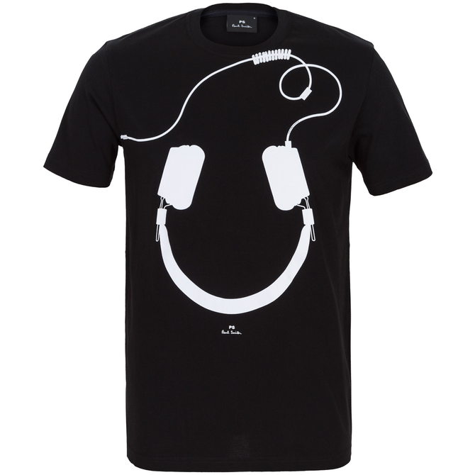 Headphones Print T-Shirt