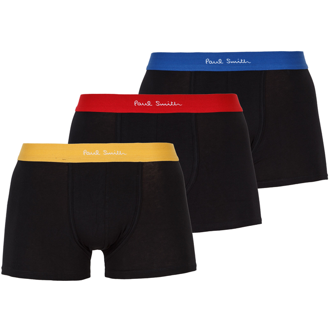 3-Pack Coloured Waistband Low Rise Trunk
