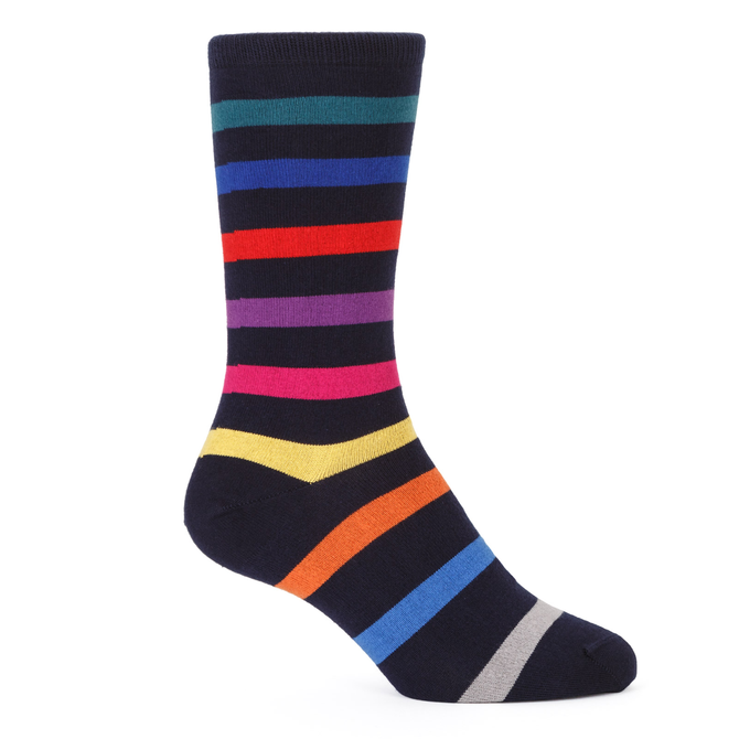 Look Stripe Cotton Socks