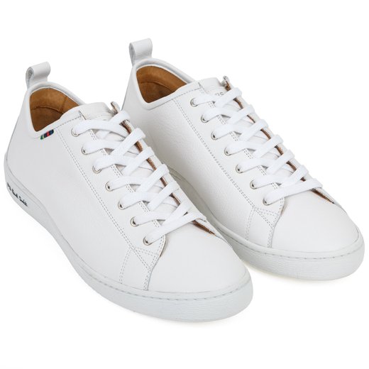 Miyata White Leather Sneakers-new online-Fifth Avenue Menswear