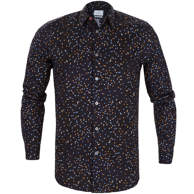 Tailored Fit Pins Print Cotton Shirt
