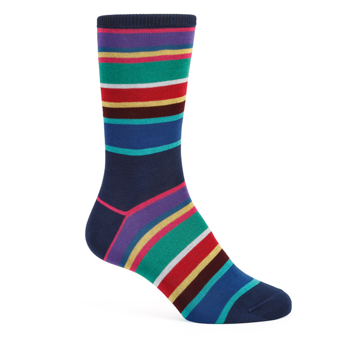 Hagen Stripe Cotton Socks