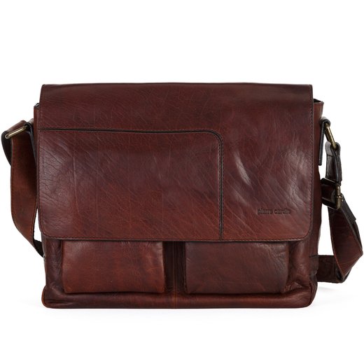 Rustic Leather Tablet Satchel-back in stock-Fifth Avenue Menswear