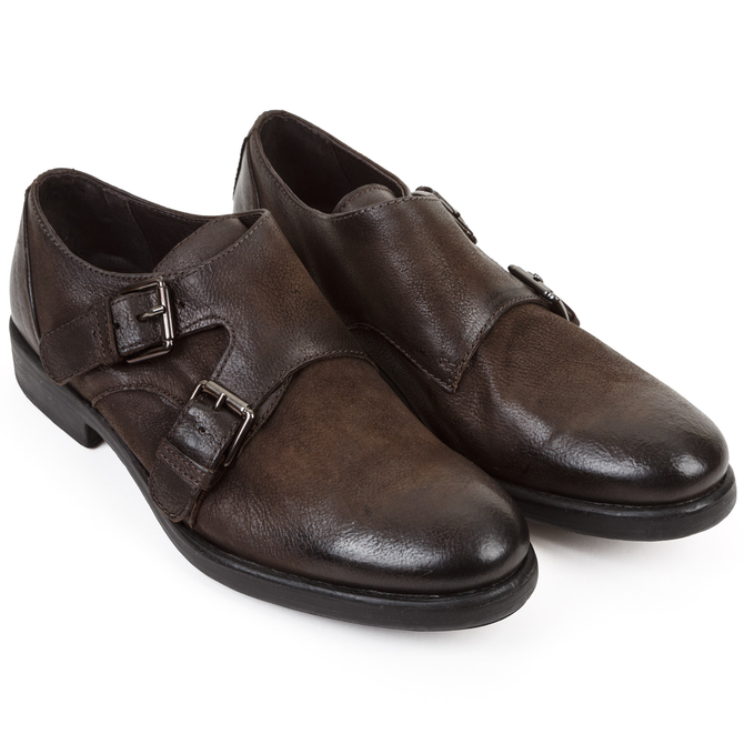 Ebano Double Monk Shoe