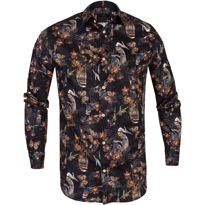 Nigel Graphic Floral Print Casual Shirt