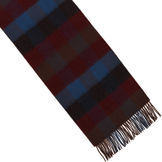 Blanket Check Lambswool Scarf