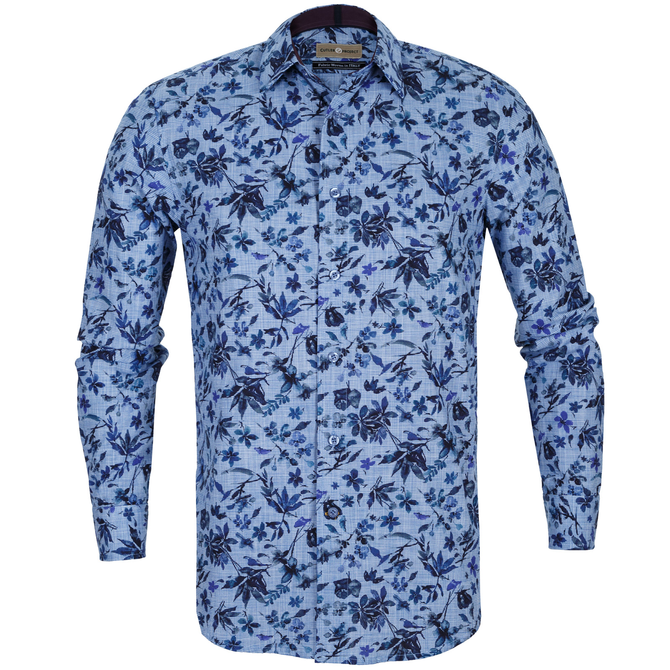Seth Floral On Check Casual Shirt