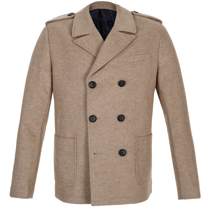 Barney Double Breasted Wool Coat