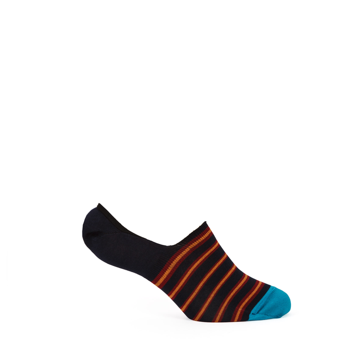 Radial Stripe No Show Loafer Socks