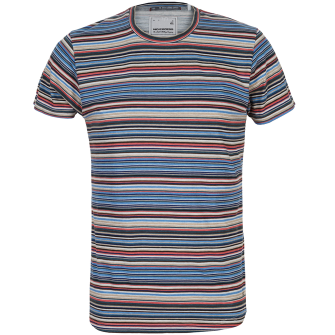 Slim Fit All Over Stripe T-Shirt