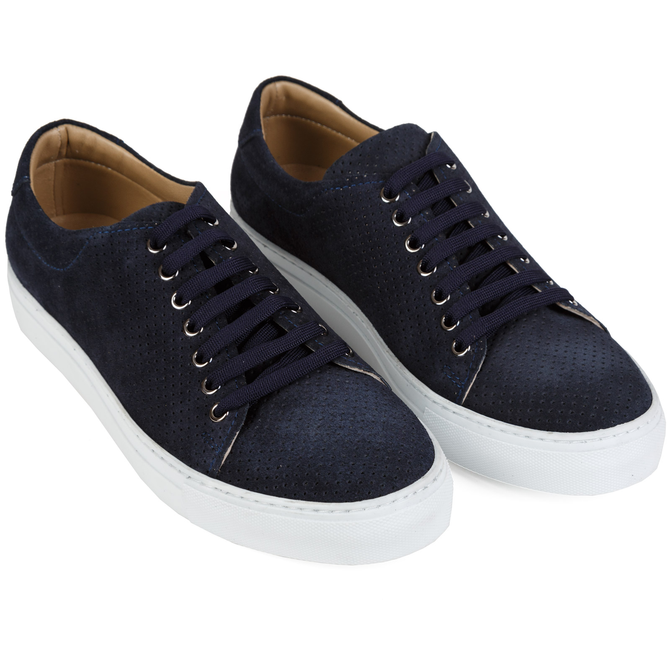 Kabi Lux Punched Suede Sneakers