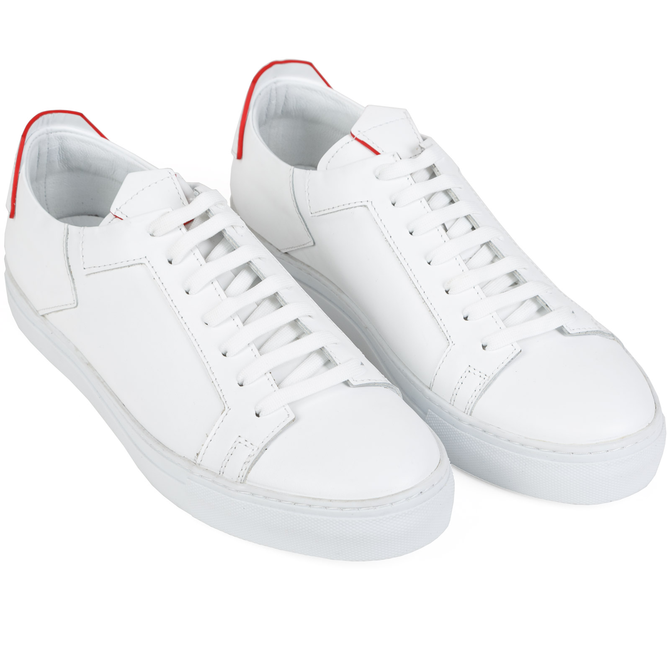 Beyaz Lux Leather Sneakers