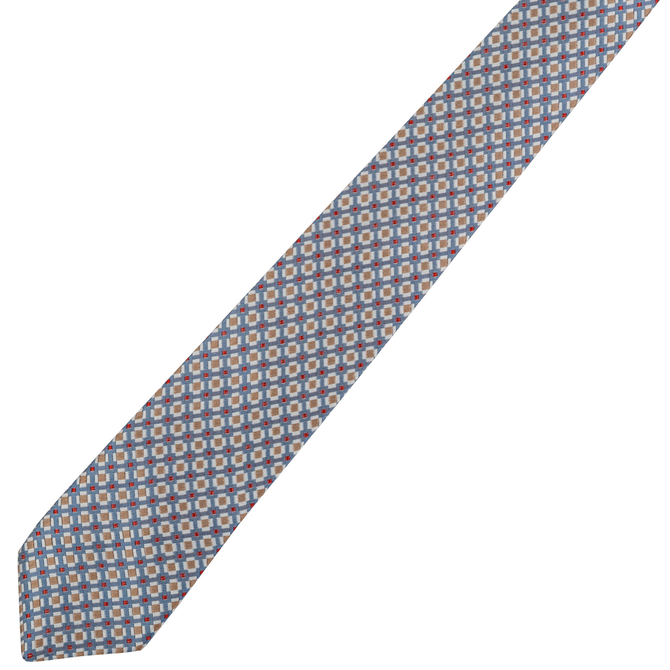 Geometric Pattern & Dots Tie