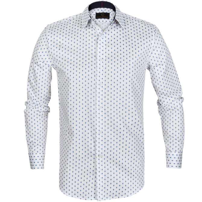 Seth Geometric Dots Casual Cotton Shirt