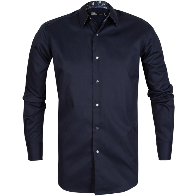 Luxury Cotton Shirt With Snap Domes