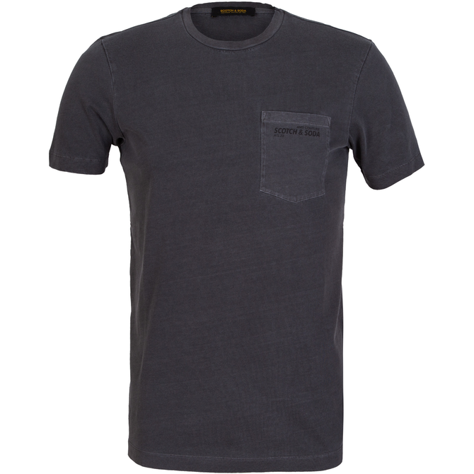Slim Fit Garment Dyed Pocket T-Shirt