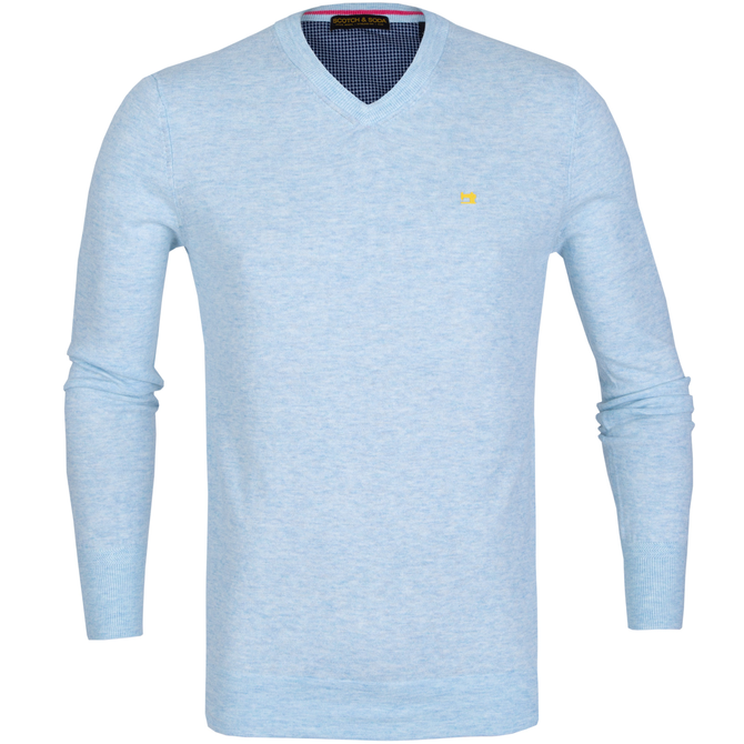 Classic Cotton/Wool V-Neck Pullover