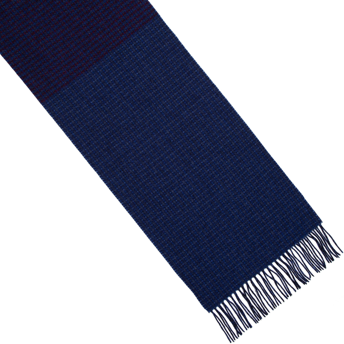 Graduated Small Check Lambswool Scarf