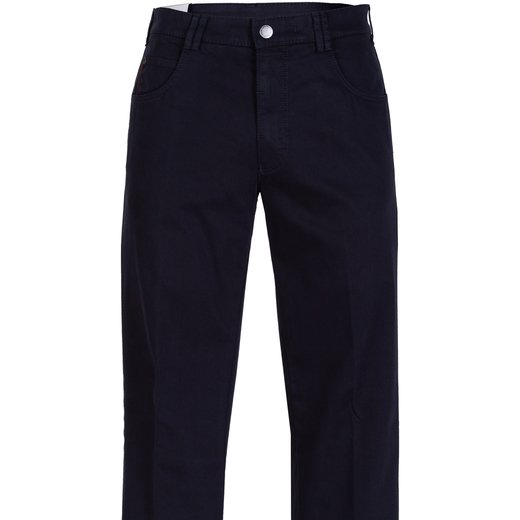 Diego Super Stretch Cotton 5 Pocket Trousers-back in stock-Fifth Avenue Menswear