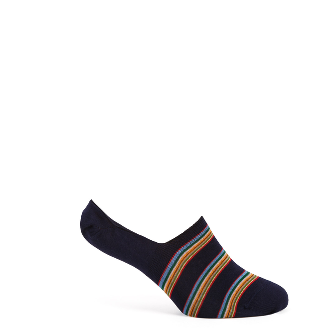 Block Stripe No Show Loafer Socks