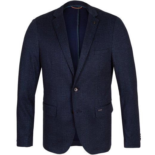 Slim Fit Tweed Check Jersey Print Blazer-on sale-Fifth Avenue Menswear