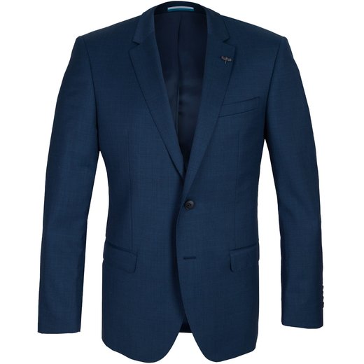 Lithium Slim Fit Blue Wool Suit Jacket-wedding-Fifth Avenue Menswear