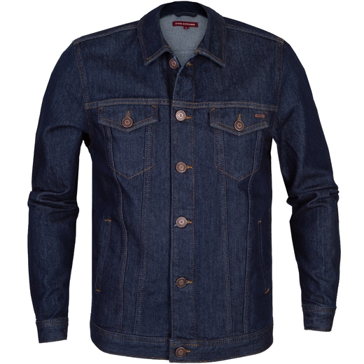 Slim Fit Stretch Denim Trucker Jacket-on sale-Fifth Avenue Menswear