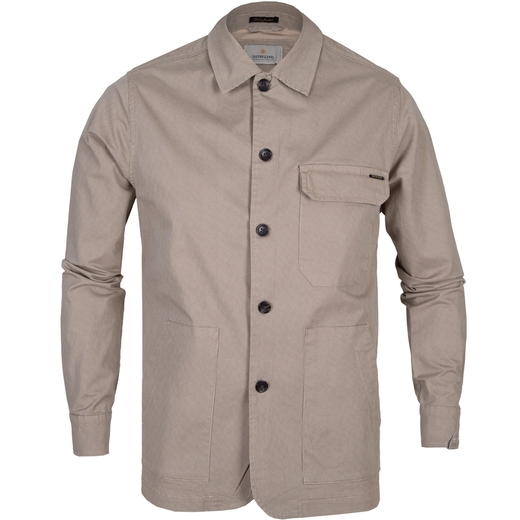 Micro Print Stretch Cotton Worker Jacket-on sale-Fifth Avenue Menswear