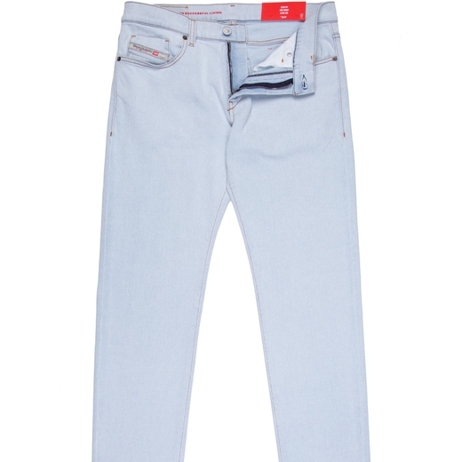 D-Strukt Bleached Light Blue Stretch Denim Jeans-on sale-Fifth Avenue Menswear