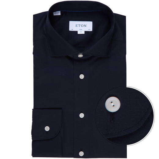 Slim Fit Cotton/Linen Dress Shirt-on sale-Fifth Avenue Menswear