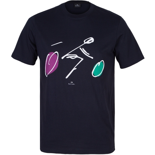 Organic Cotton Cyclist Print T-Shirt-on sale-Fifth Avenue Menswear