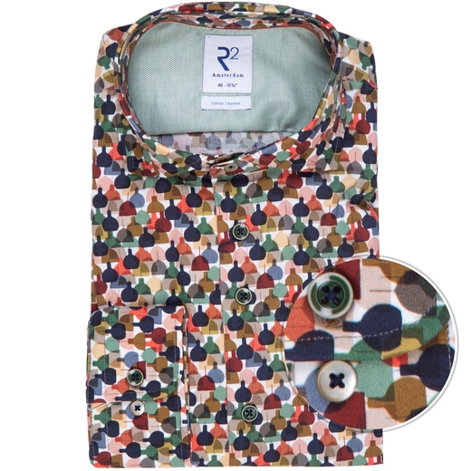 Lamp Print Luxury Organic Cotton Shirt-on sale-Fifth Avenue Menswear