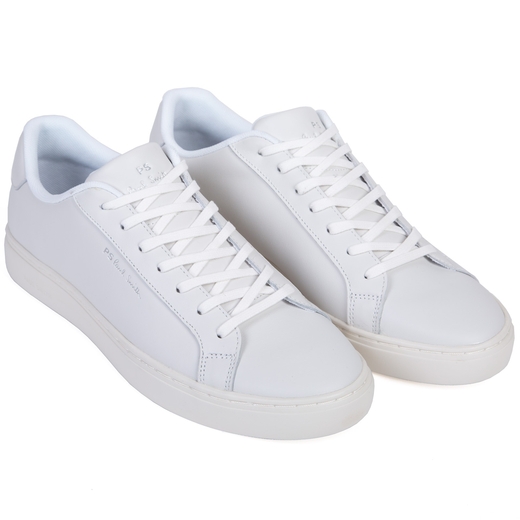 Rex Leather Sneakers With Tape Heel Detail-new online-Fifth Avenue Menswear