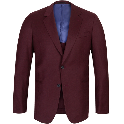 Soho Burgundy Wool/Cashmere Blazer-jackets-Fifth Avenue Menswear