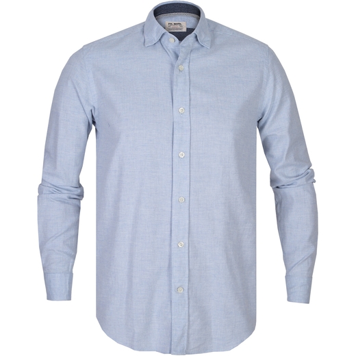 Treviso Melange Cotton Flannel Casual Shirt-specials-Fifth Avenue Menswear
