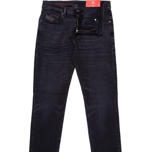 D-Strukt Slim Fit Aged Black Stretch Denim Jeans-jeans-Fifth Avenue Menswear