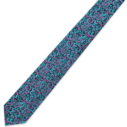 Limited Edition Basel Two-tone Paisley Silk Tie-accessories-Fifth Avenue Menswear
