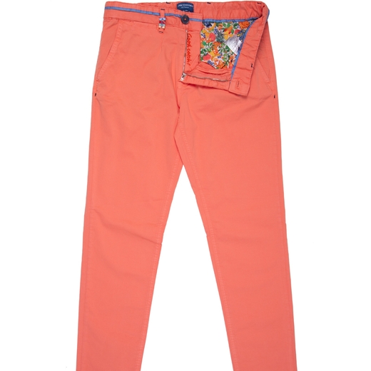 Peached Twill Stretch Cotton Chinos-on sale-Fifth Avenue Menswear
