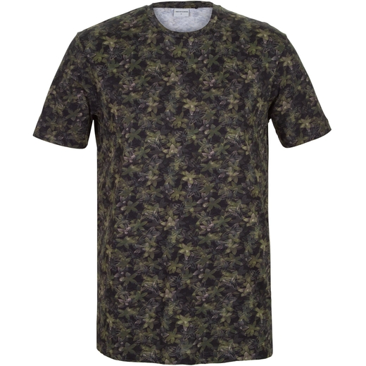 Slim Fit Abstract Floral Print T-Shirt-new online-Fifth Avenue Menswear