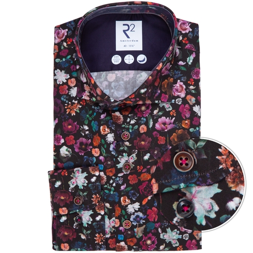 Slim Fit Luxury Liberty Cotton Floral Print Shirt-new online-Fifth Avenue Menswear