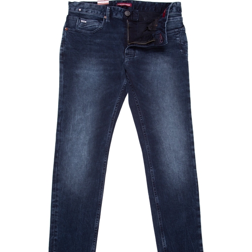 Tapered Fit Double Dyed Dark Aged Denim Jeans-new online-Fifth Avenue Menswear