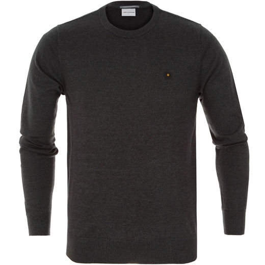 Two Colour Melange Crew Neck Pullover-new online-Fifth Avenue Menswear
