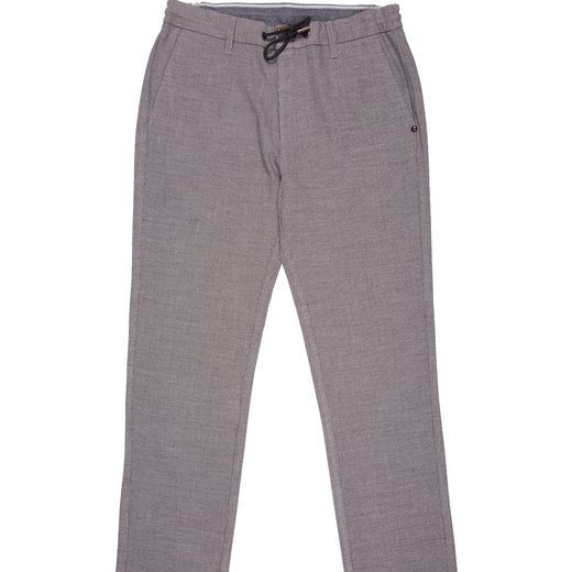 Drawstring Waist Tonal Pattern Casual Trousers-new online-Fifth Avenue Menswear