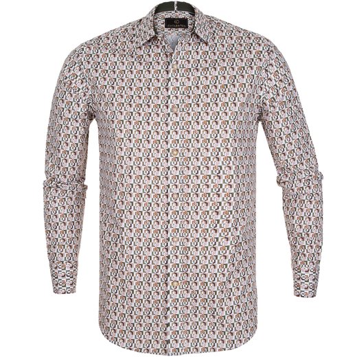 Blake Vintage Geometric Print Stretch Cotton Shirt-new online-Fifth Avenue Menswear