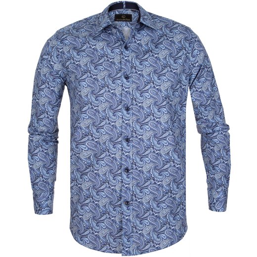 Nigel Paisley Print Casual Cotton Shirt-new online-Fifth Avenue Menswear