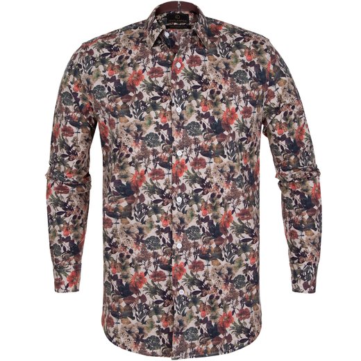 Blake Abstract Floral Print Stretch Cotton Shirt-new online-Fifth Avenue Menswear