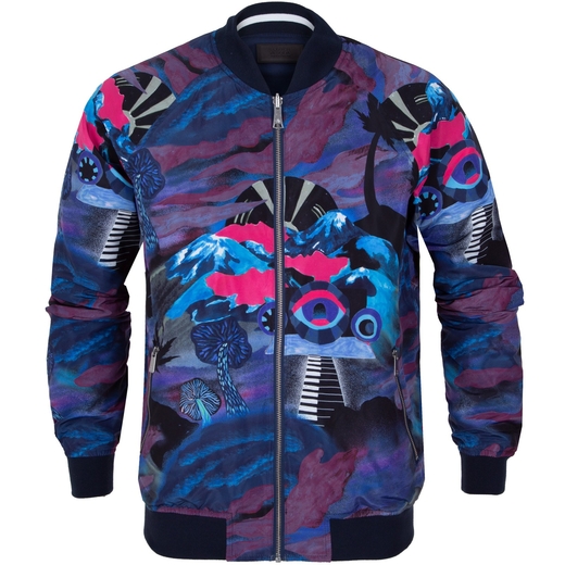 Reversible Print Bomber Jacket-new online-Fifth Avenue Menswear
