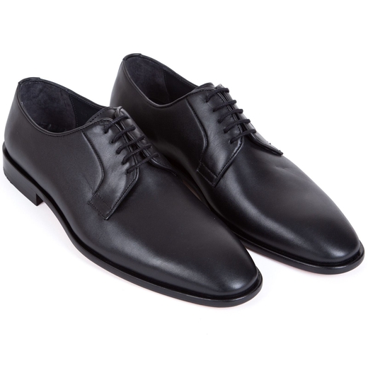 Edward Black Leather Derby Dress Shoe-new online-Fifth Avenue Menswear